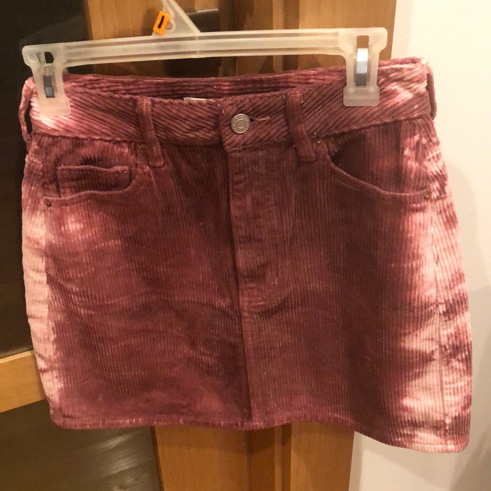 NEW Never Worn PACSUN Corduroy Tie Dye Pink Purple White Skirt